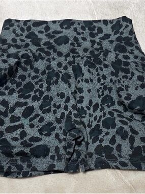 Bombshell Sportswear Charcoal and Black Leopard toggle shorts Medium